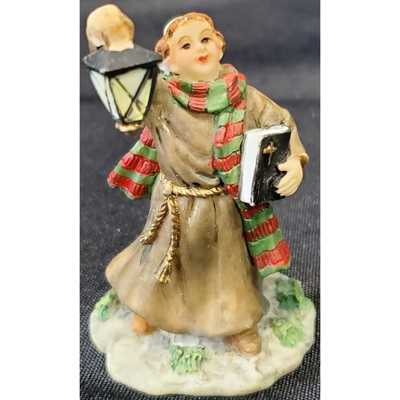 Christmas Around the World 3 MONKS village figurines Owell monastery abbey friar - Picture 2 of 8